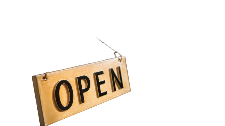 Man Holding Sign Vinyl Car Decal Sticker – Waterproof & UV-Resistant 8"