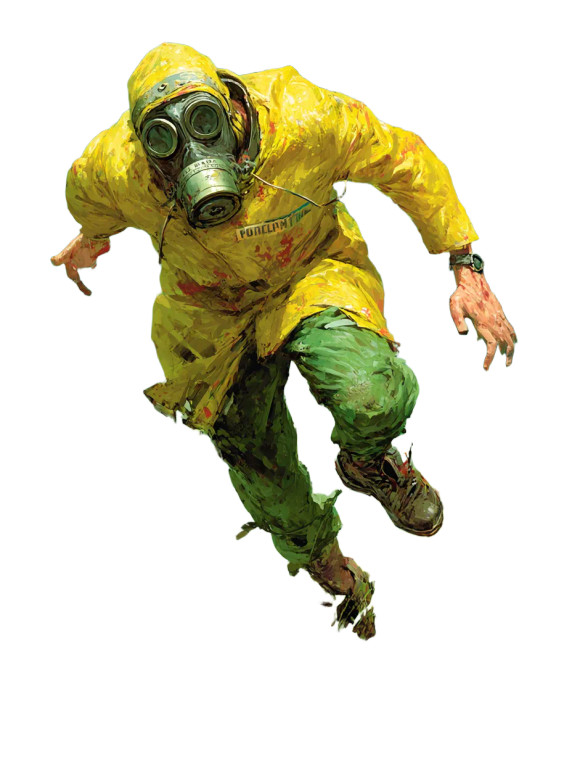 Hazmat Escape V3 Vinyl Car Decal Sticker – Waterproof & UV-Resistant 8"