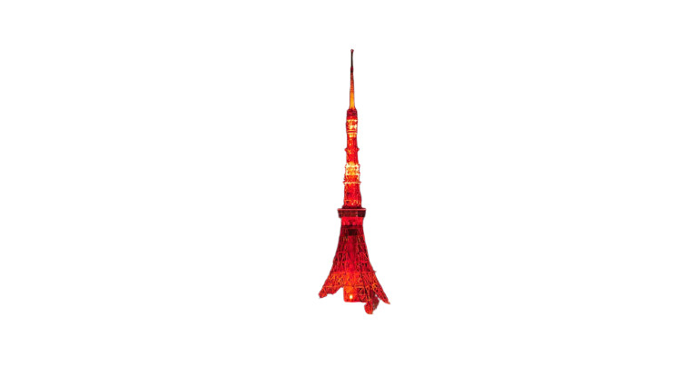 Tokyo Tower Red Vinyl Car Decal Sticker – Waterproof & UV-Resistant 8"