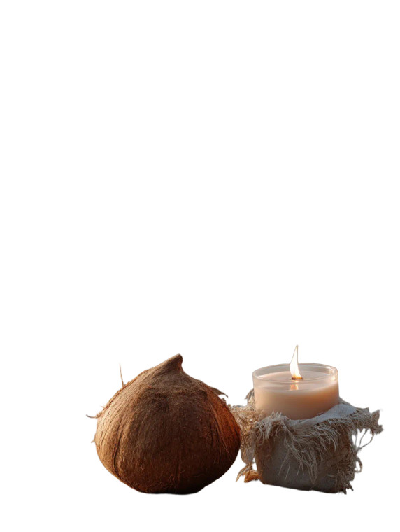 Coconut Candle Vinyl Car Decal Sticker – Waterproof & UV-Resistant 8"