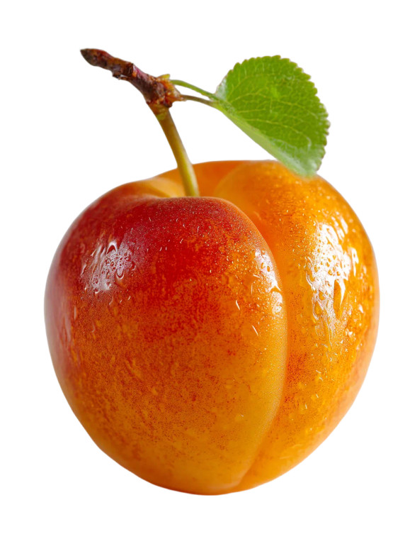 Vibrant Apricot Close-Up Vinyl Car Decal Sticker – Waterproof & UV-Resistant 8"