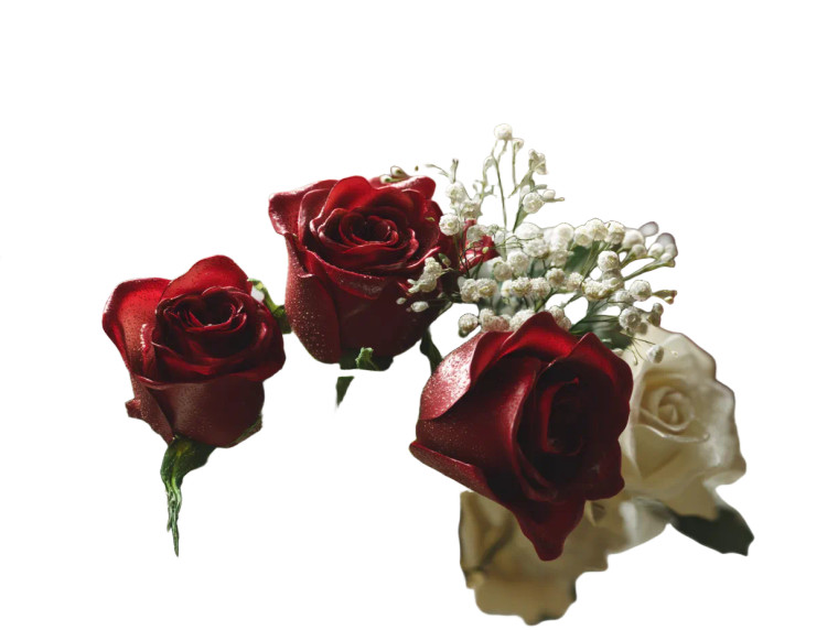 Floral Bouquet V2 Vinyl Car Decal Sticker – Waterproof & UV-Resistant 8"