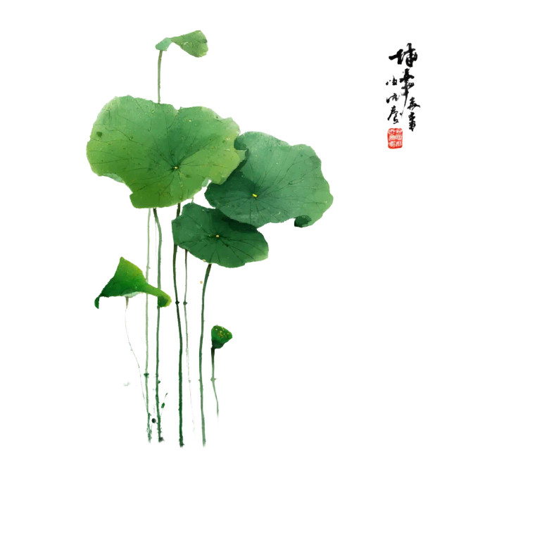 Green Lotus Leaf Vinyl Car Decal Sticker – Waterproof & UV-Resistant 8"