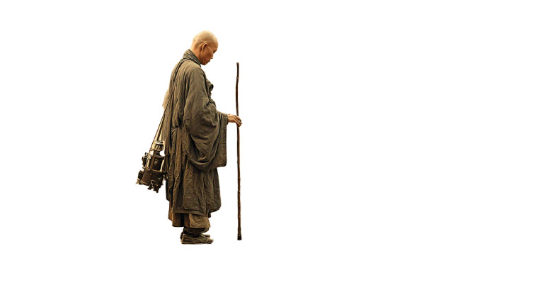 Oriental Monk Journey Vinyl Car Decal Sticker – Waterproof & UV-Resistant 8"