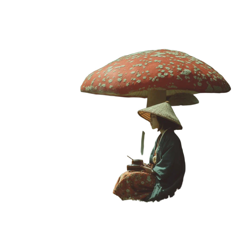 Mushroom Toadstool Beauty Vinyl Car Decal Sticker – Waterproof & UV-Resistant 8"
