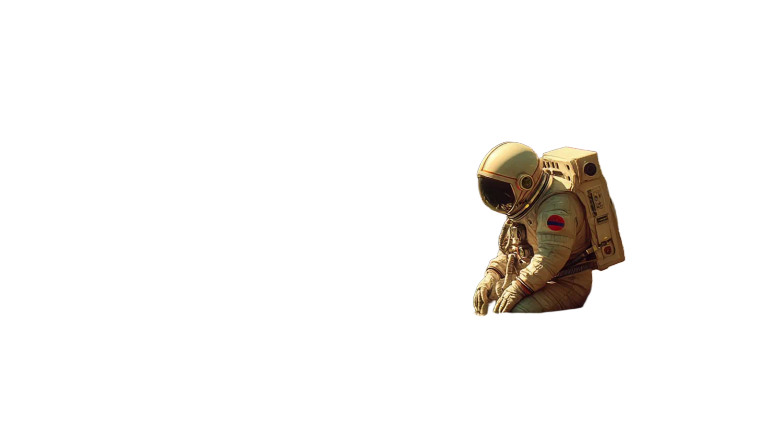 Astronaut In Garden V2 Vinyl Car Decal Sticker – Waterproof & UV-Resistant 8"