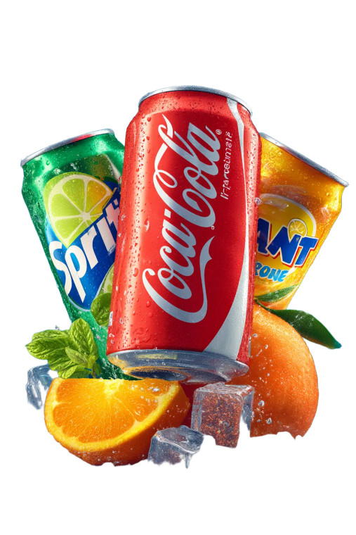 Soda Cans Poster Vinyl Car Decal Sticker – Waterproof & UV-Resistant 8"