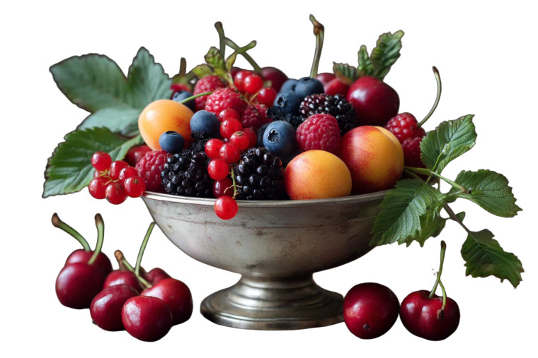 Summer Fruits Bowl Vinyl Car Decal Sticker – Waterproof & UV-Resistant 8"