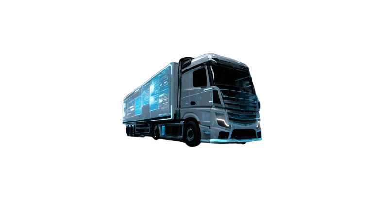 Futuristic Ai Truck Vinyl Car Decal Sticker – Waterproof & UV-Resistant 8"