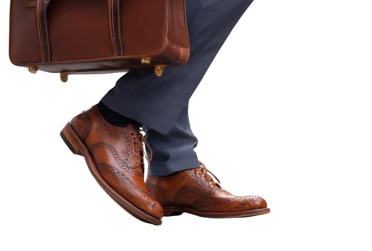 Leather Shoes Close-Up Vinyl Car Decal Sticker – Waterproof & UV-Resistant 8"