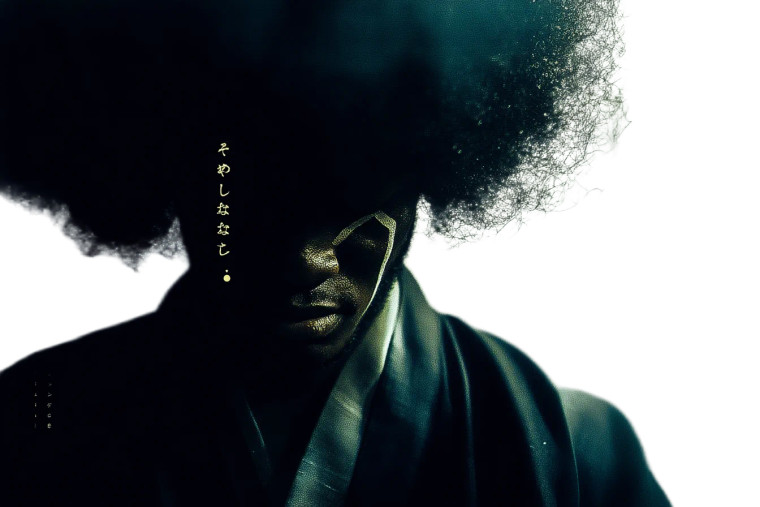 Afro Samurai Portrait Vinyl Car Decal Sticker – Waterproof & UV-Resistant 8"