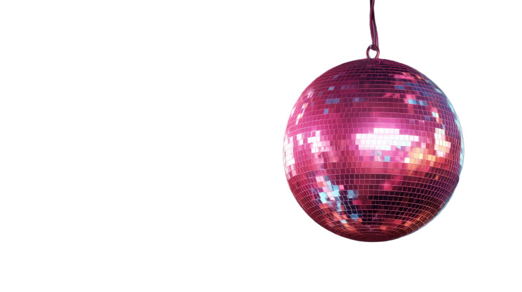 Shiny Disco Ball Vinyl Car Decal Sticker – Waterproof & UV-Resistant 8"