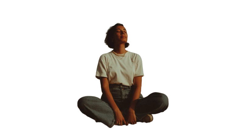 Meditating At Pyramids Vinyl Car Decal Sticker – Waterproof & UV-Resistant 8"