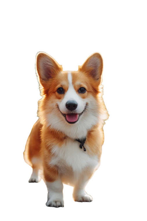 Cute Corgi Smiles Vinyl Car Decal Sticker – Waterproof & UV-Resistant 8"