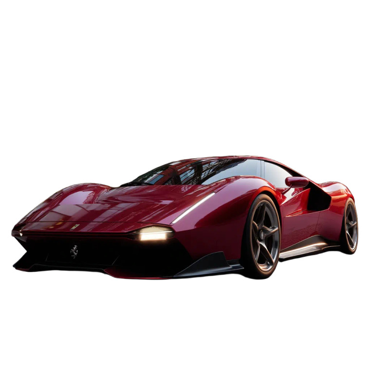 Supercar Vinyl Car Decal Sticker – Waterproof & UV-Resistant 8"