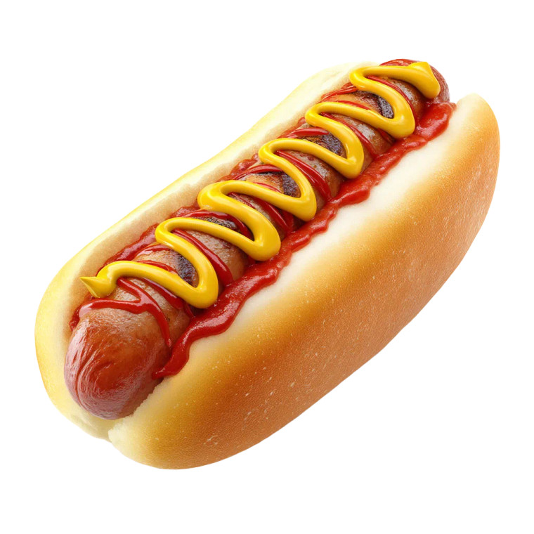 Gourmet Hotdog Vinyl Car Decal Sticker – Waterproof & UV-Resistant 8"