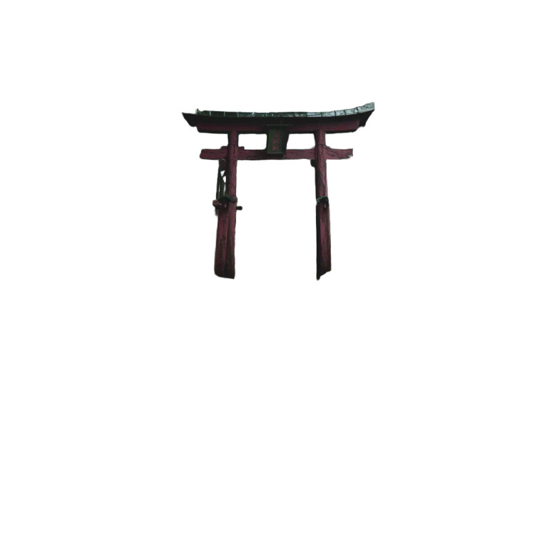 Torii Gate Trail V2 Vinyl Car Decal Sticker – Waterproof & UV-Resistant 8"