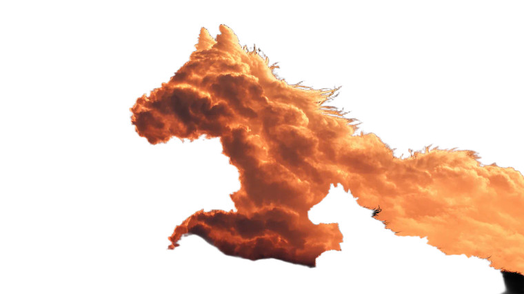 Fiery Sunset Horse Vinyl Car Decal Sticker – Waterproof & UV-Resistant 8"