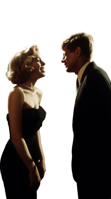 Marilyn & Jfk Singing Vinyl Car Decal Sticker – Waterproof & UV-Resistant 8"