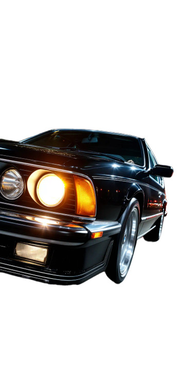 Black Bmw E24 M6 V2 Vinyl Car Decal Sticker – Waterproof & UV-Resistant 8"