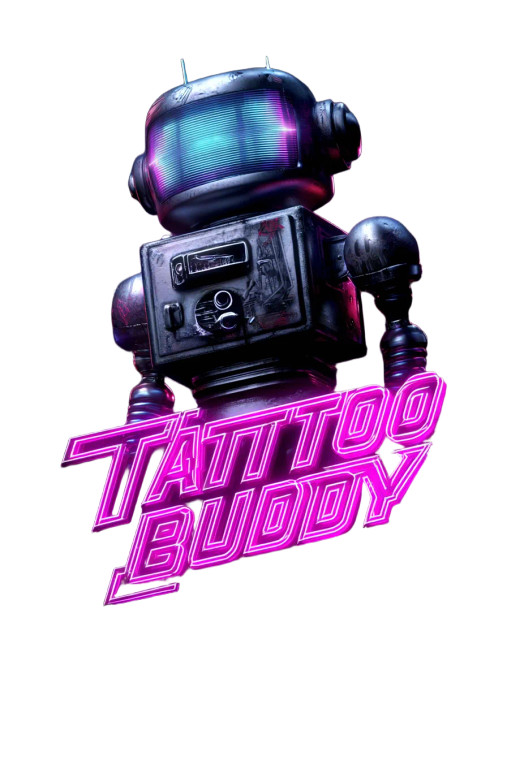 Tattoo Buddy Logo Vinyl Car Decal Sticker – Waterproof & UV-Resistant 8"
