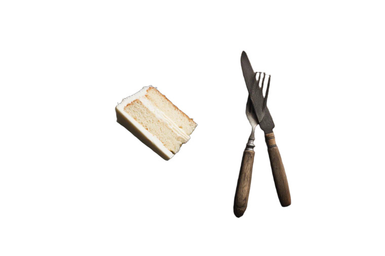 White Chocolate Cake Vinyl Car Decal Sticker – Waterproof & UV-Resistant 8"