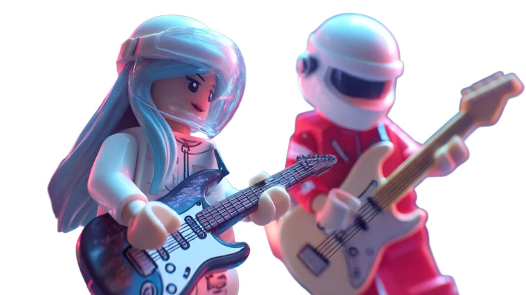 Futuristic Lego Punk Vinyl Car Decal Sticker – Waterproof & UV-Resistant 8"