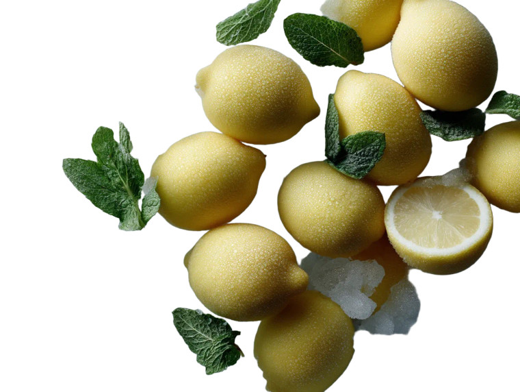 Frosty Lemon Ice Vinyl Car Decal Sticker – Waterproof & UV-Resistant 8"