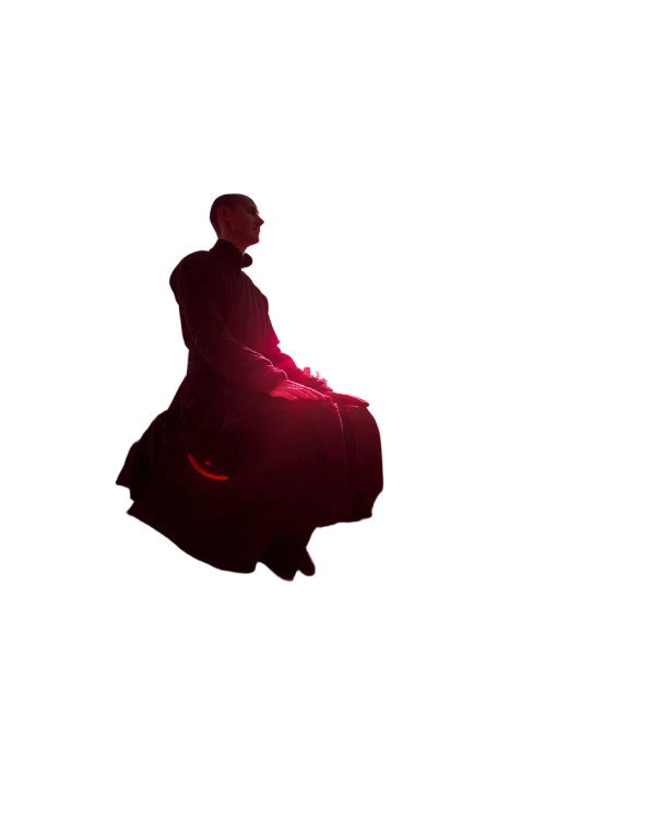 Urban Monk Levitating Vinyl Car Decal Sticker – Waterproof & UV-Resistant 8"