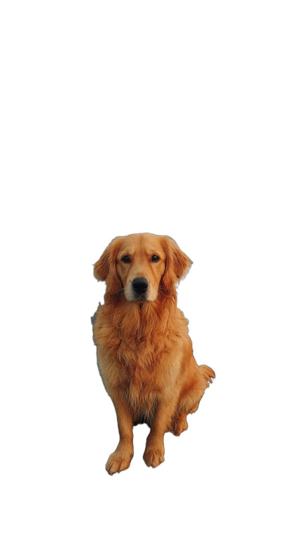 Elegant Golden Retriever Vinyl Car Decal Sticker – Waterproof & UV-Resistant 8"