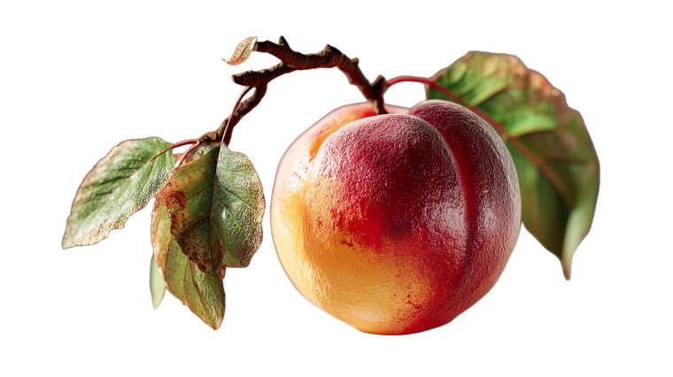 Apricot Close-Up Vinyl Car Decal Sticker – Waterproof & UV-Resistant 8"