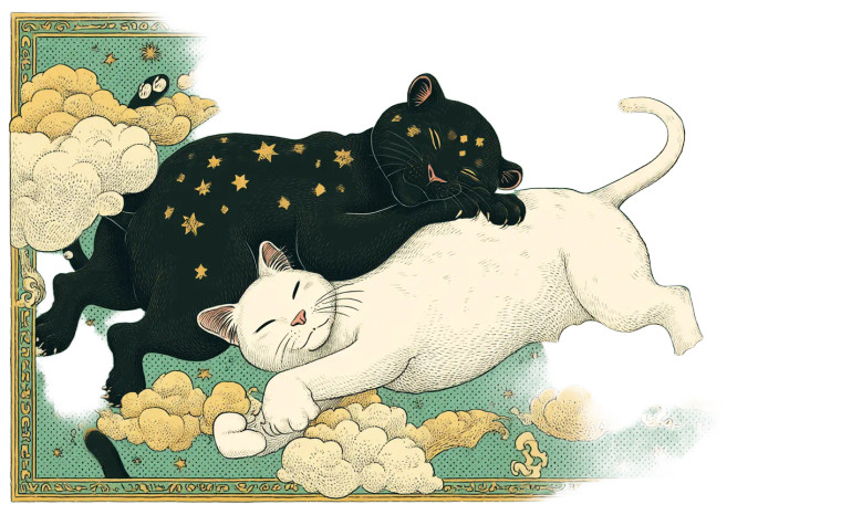 Zodiac Cat Play Vinyl Car Decal Sticker – Waterproof & UV-Resistant 8"