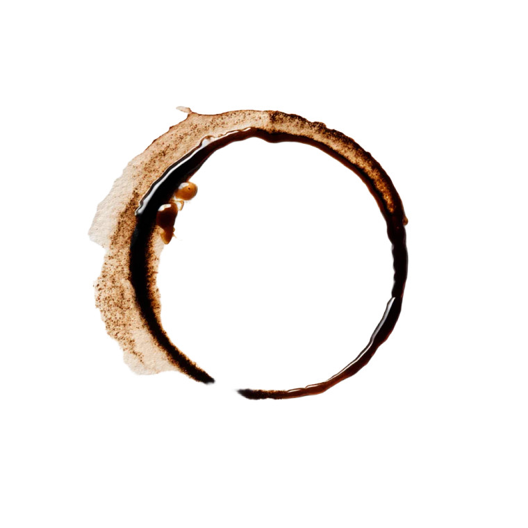 Coffee Cup Stain Vinyl Car Decal Sticker – Waterproof & UV-Resistant 8"