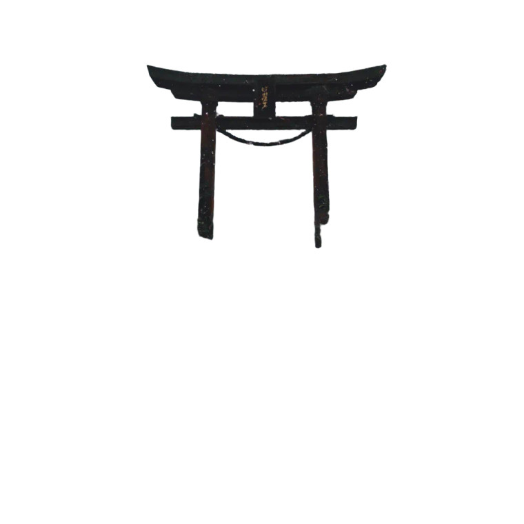 Torii Gate Trail Vinyl Car Decal Sticker – Waterproof & UV-Resistant 8"