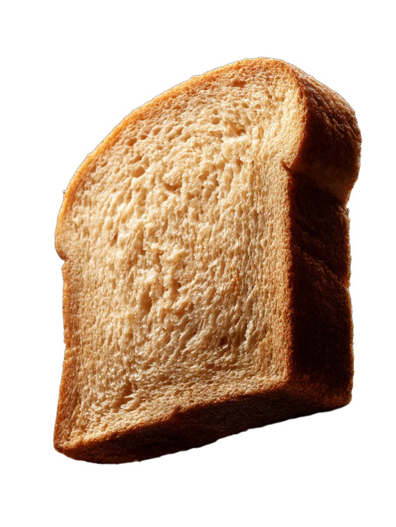 Isolated Bread Slice Vinyl Car Decal Sticker – Waterproof & UV-Resistant 8"