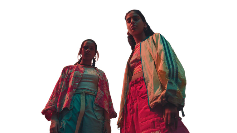 Futuristic Indian Girls Vinyl Car Decal Sticker – Waterproof & UV-Resistant 8"