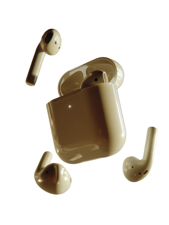 Floating Apple Airpods Vinyl Car Decal Sticker – Waterproof & UV-Resistant 8"