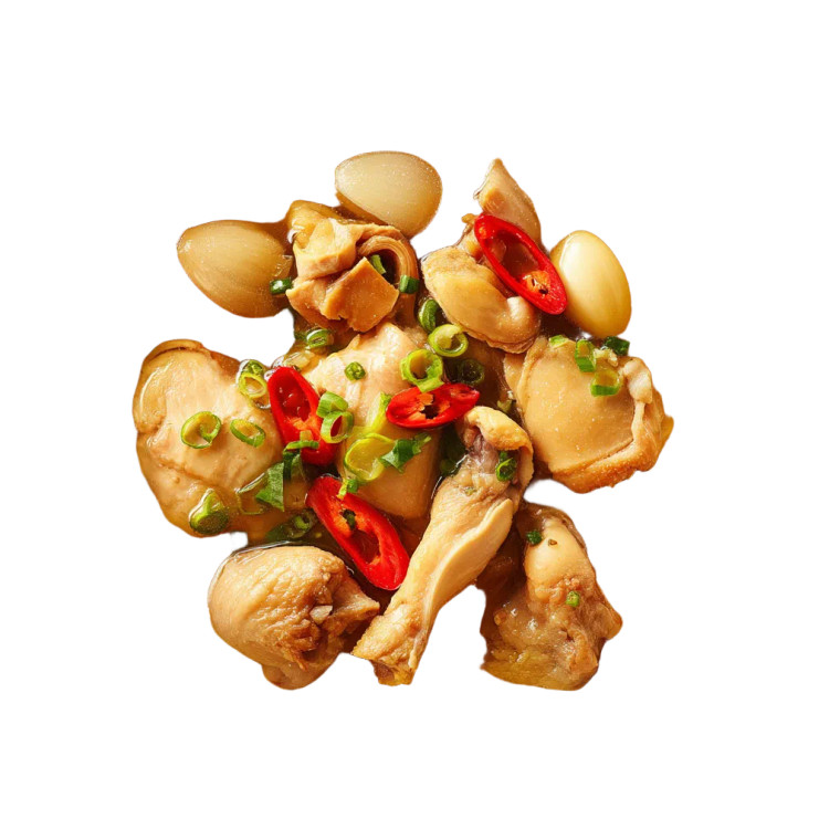 Garlic Chicken Soup Vinyl Car Decal Sticker – Waterproof & UV-Resistant 8"