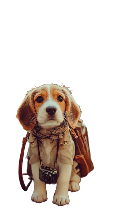 Stylish Beagle Puppy Vinyl Car Decal Sticker – Waterproof & UV-Resistant 8"