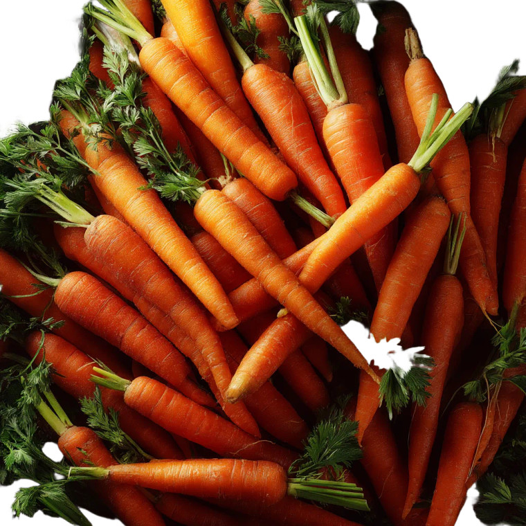 Fresh Carrots Pile Vinyl Car Decal Sticker – Waterproof & UV-Resistant 8"