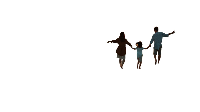 Sunrise Family Stroll Vinyl Car Decal Sticker – Waterproof & UV-Resistant 8"