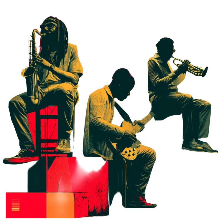 Reggae Band Performance Vinyl Car Decal Sticker – Waterproof & UV-Resistant 8"