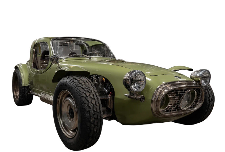 Lime Green Concept Car Vinyl Car Decal Sticker – Waterproof & UV-Resistant 8"