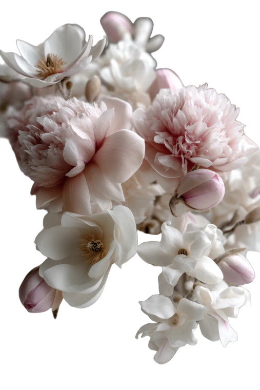 Ethereal Floral Arrangement V2 Vinyl Car Decal Sticker – Waterproof & UV-Resistant 8"