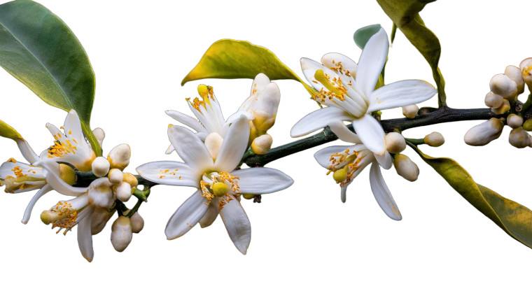 Orange Blossoms Vinyl Car Decal Sticker – Waterproof & UV-Resistant 8"