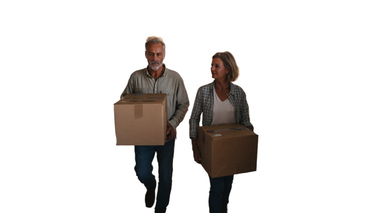 Moving Day Couple Vinyl Car Decal Sticker – Waterproof & UV-Resistant 8"