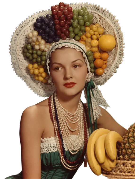 Carmen Miranda Vinyl Car Decal Sticker – Waterproof & UV-Resistant 8"