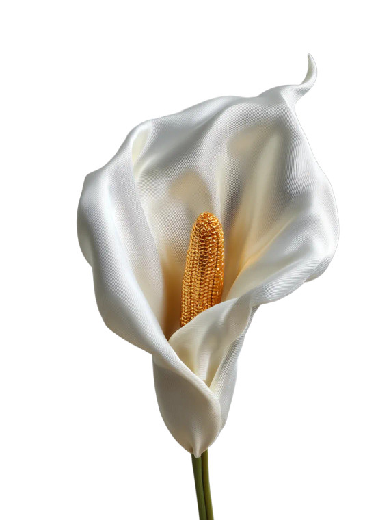 Satin Calla Flower Vinyl Car Decal Sticker – Waterproof & UV-Resistant 8"