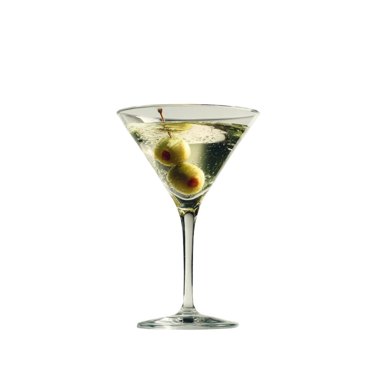 Martini Glass Vinyl Car Decal Sticker – Waterproof & UV-Resistant 8"
