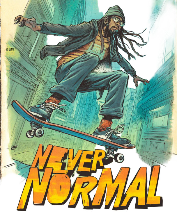 Never Normal Art Vinyl Car Decal Sticker – Waterproof & UV-Resistant 8"